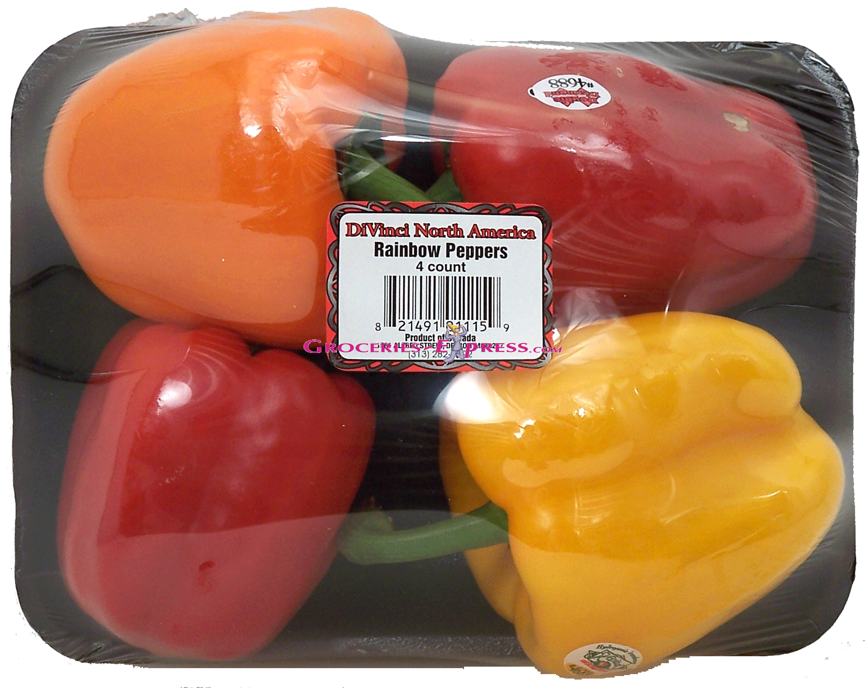 Di Vinci North America&nbsp;&nbsp;rainbow peppers, 4-count Full-Size Picture
